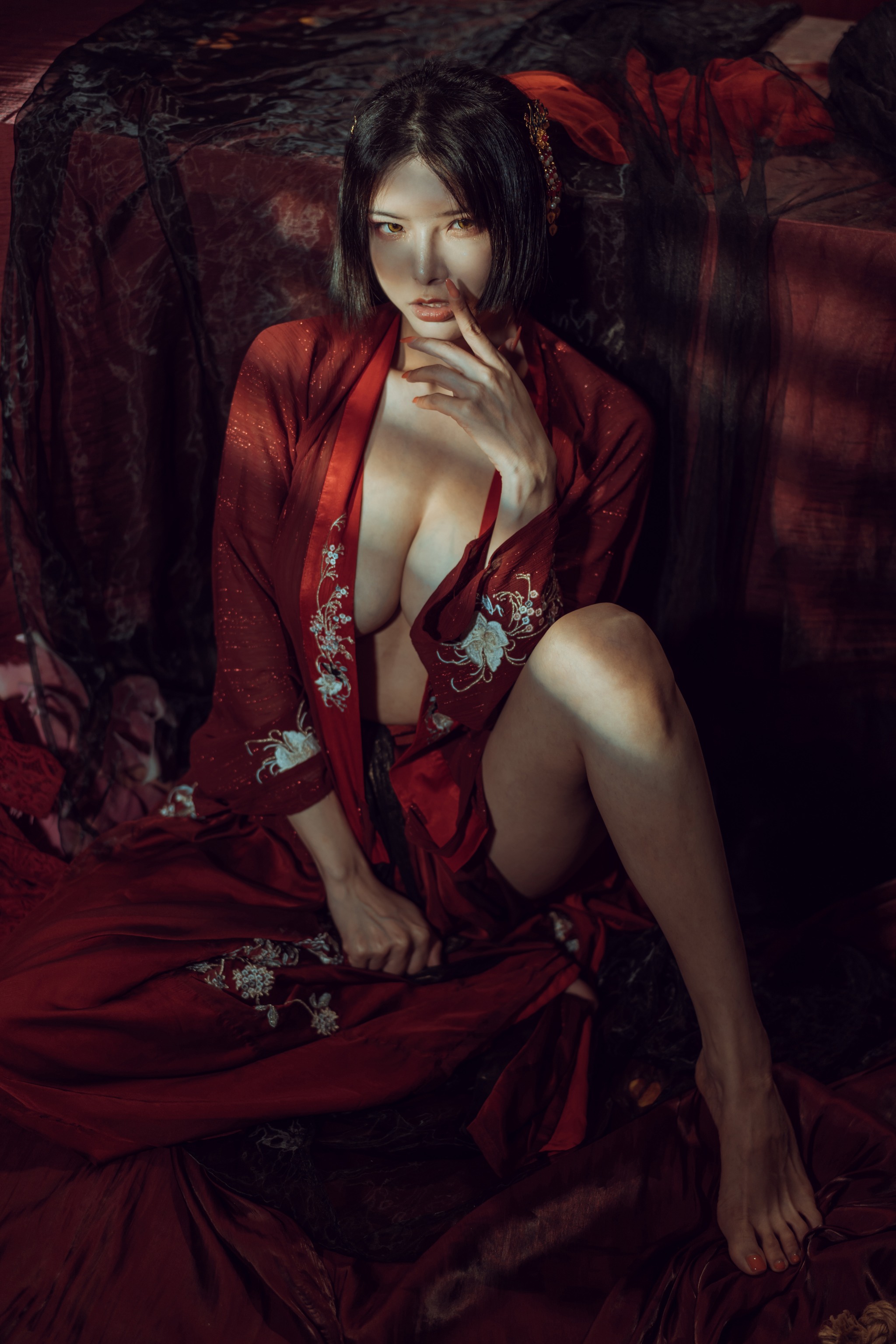 图片[1]-秋和柯基 – NO.035 昏红帐 [52P]-XikXak